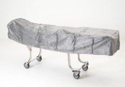 Picture of product Mortuary Cot Cover - Unlined Grey - FCC-10