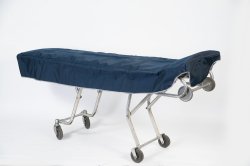 Picture of product Mortuary Cot Cover - Lined Navy Blue - FCC-12LM